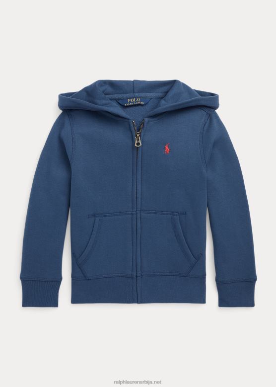 клинци Ralph Lauren француска фротир капуљача са пуним патентним затварачем V2V446927 ноћна морнарица/чили паприка