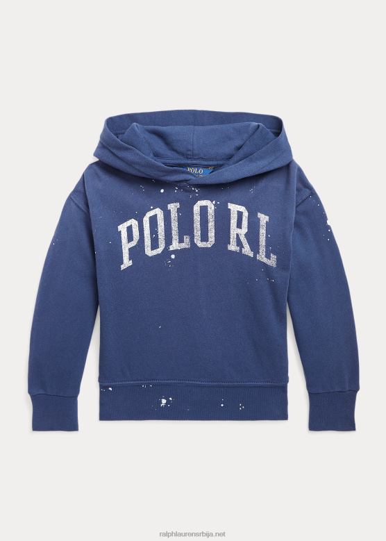 клинци Ralph Lauren спа фротир дуксерица са штампом на фарбама V2V447368 рустикална морнарица