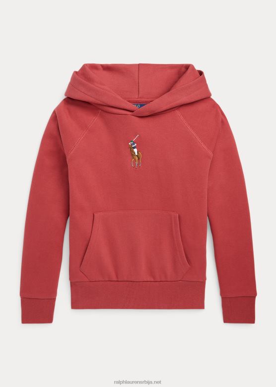 клинци Ralph Lauren дуксерица од великог понија флиса V2V447495 љута паприка