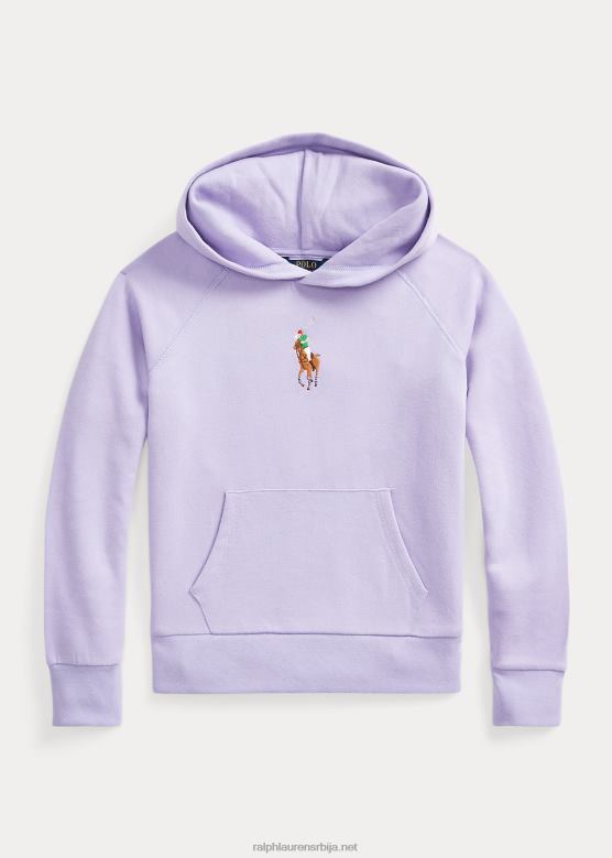 клинци Ralph Lauren дуксерица од великог понија флиса V2V447497 небеска лаванда