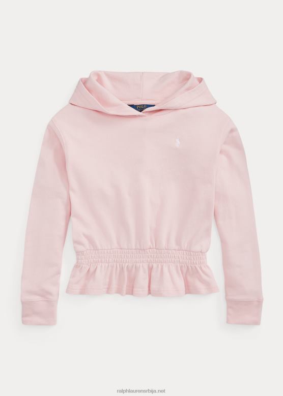 клинци Ralph Lauren француска дуксерица од фротира са пеплумом V2V447542 наговештај розе