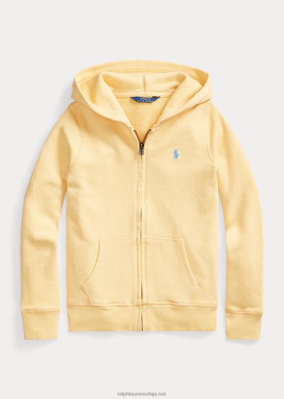 клинци Ralph Lauren спа фротир капуљача са пуним патентним затварачем V2V447544 кукурузно жуто