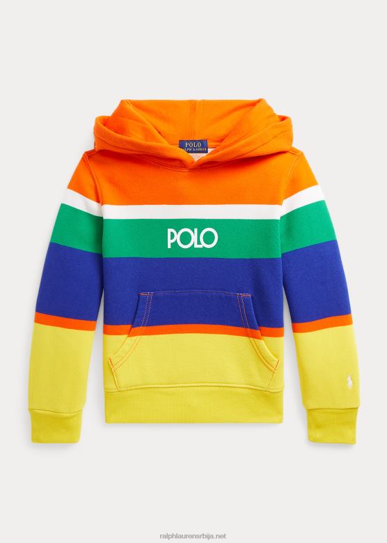 клинци Ralph Lauren дуксерица од флиса са логотипом V2V449772 једрилица наранџаста мулти