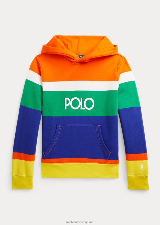 клинци Ralph Lauren дуксерица од флиса са логотипом V2V449818 једрилица наранџаста мулти