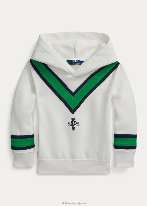клинци Ralph Lauren дуксерица од флиса на црицкет V2V449967 палуба бела