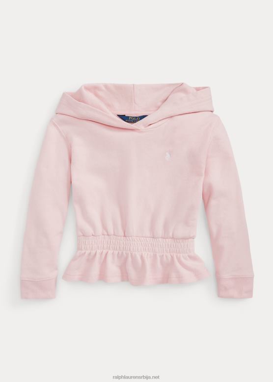 клинци Ralph Lauren француска дуксерица од фротира са пеплумом V2V449989 наговештај розе