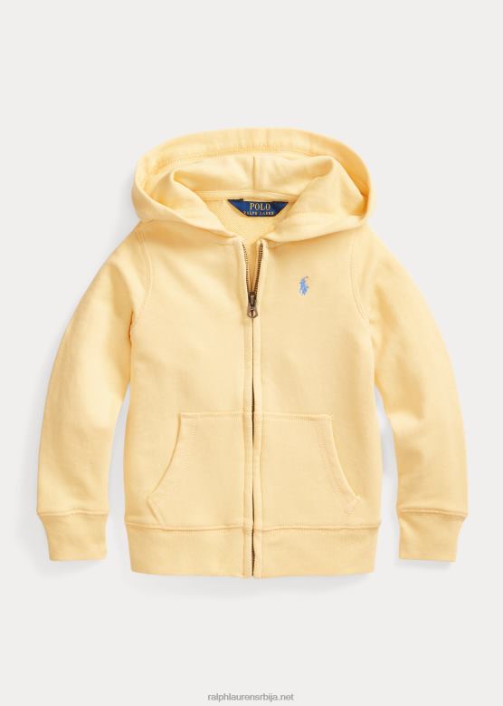 клинци Ralph Lauren спа фротир капуљача са пуним патентним затварачем V2V449995 кукурузно жуто