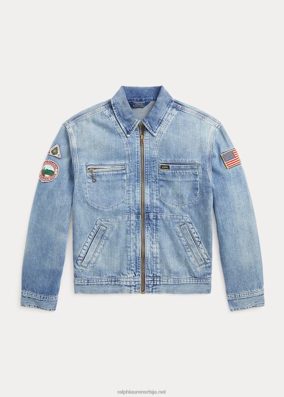 клинци Ralph Lauren тексас јакна са пуним патентним затварачем V2V446140 секуан васх