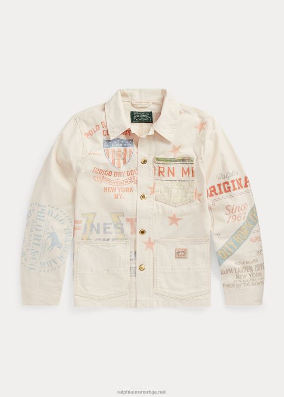 клинци Ralph Lauren графичка јакна од памучног кепера V2V446170 коди васх