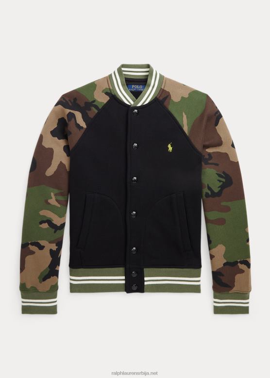 клинци Ralph Lauren флис бејзбол јакна V2V446658 црни мулти