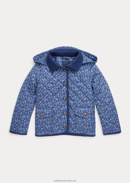 клинци Ralph Lauren прошивена водоотпорна јакна за шталу V2V447408 делпхине флорал