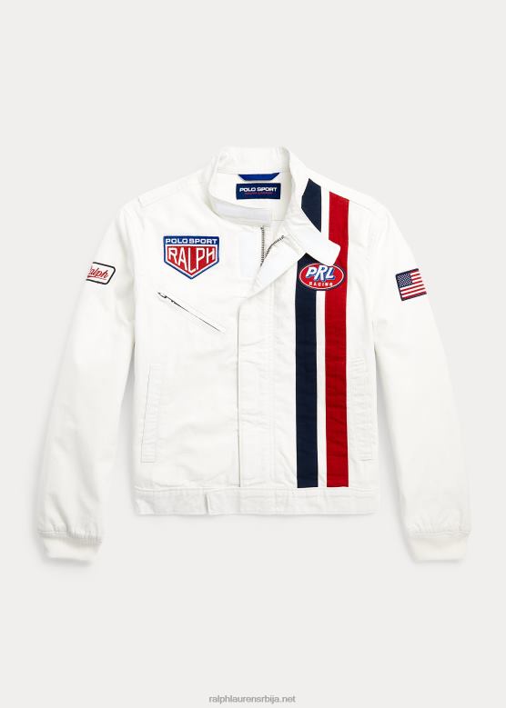 клинци Ralph Lauren поло спортска тркачка јакна V2V449814 палуба бела
