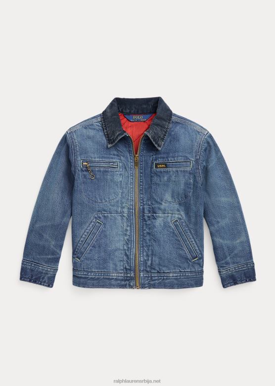 клинци Ralph Lauren тексас јакна са пуним патентним затварачем V2V449918 видале васх