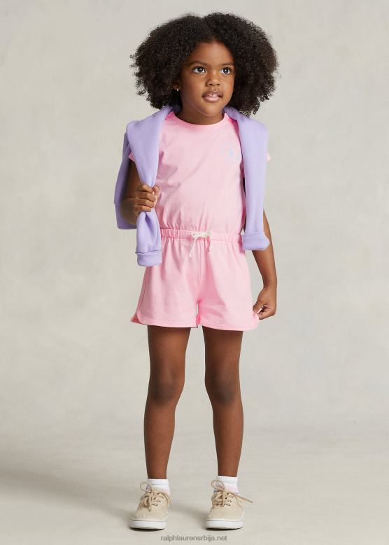 клинци Ralph Lauren биг пони лого од памучног дреса V2V446707 кармел розе