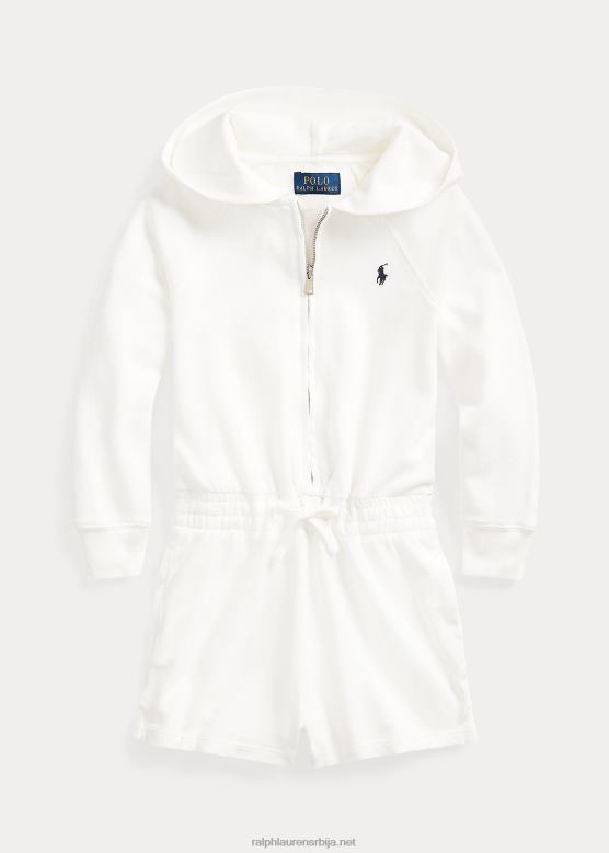 клинци Ralph Lauren спа фротирски комбинезон дугих рукава V2V447400 палуба бела