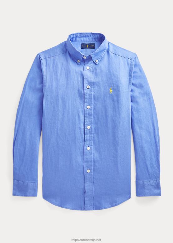 клинци Ralph Lauren ланена кошуља V2V445638 лучко острво плаво