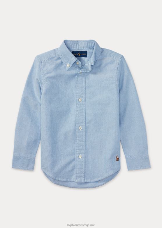клинци Ralph Lauren блаке памучна оксфордска униформа кошуља V2V445960 бср блуе