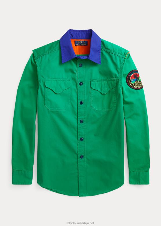 клинци Ralph Lauren планинарска мајица од кепера V2V446154 хрома зелена