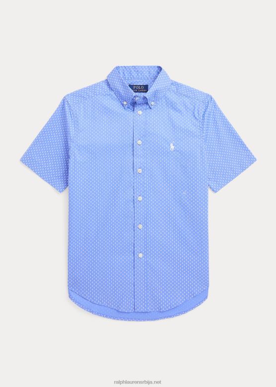 клинци Ralph Lauren геометријска кошуља кратких рукава од поплина V2V446662 проп гео
