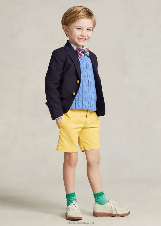 клинци Ralph Lauren равне флек абразије кепер кратке V2V445622 плажа жута