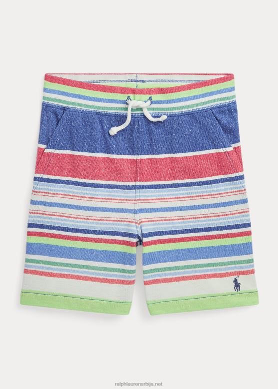 клинци Ralph Lauren пругаста памучна мрежа кратка V2V445632 рајска пруга слободе