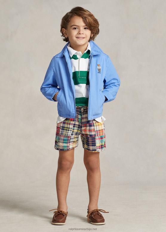 клинци Ralph Lauren поло препстер памучни мадрас кратки V2V445656 мадрас патцхворк