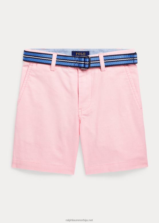 клинци Ralph Lauren памучни оксфорд шортс равног кроја V2V445793 розе оксфорд