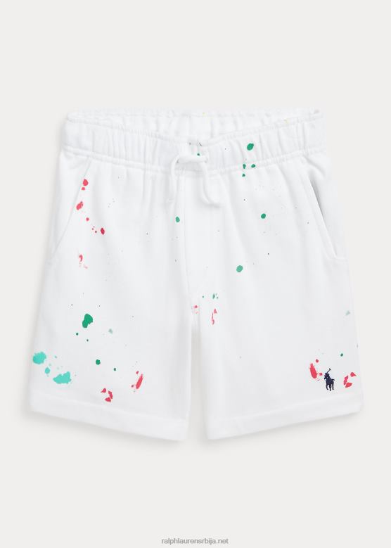 клинци Ralph Lauren фарба прскање-штампа спа фротир кратка V2V445808 бео