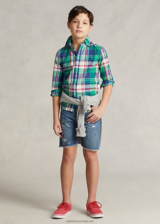 клинци Ralph Lauren паинт-сплаттер Сулливан слим деним схорт V2V445997 хеинс прање