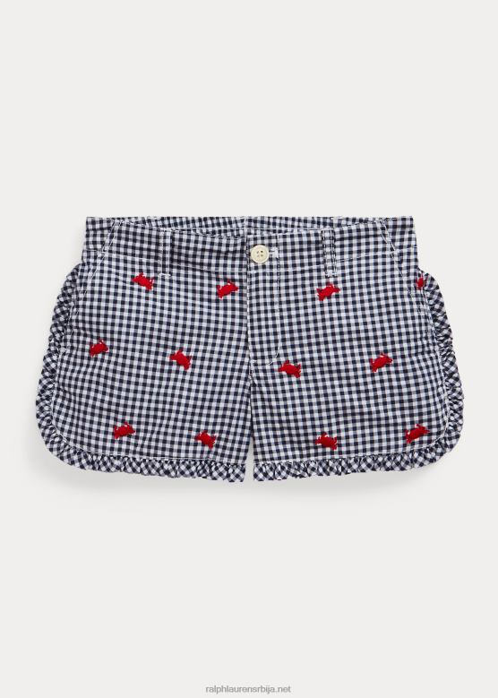 клинци Ralph Lauren краб гингхам памук поплин кратки V2V446863 префињена морнарско/бела