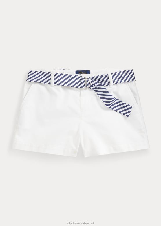 клинци Ralph Lauren кратки цхино цхино са појасом V2V446962 бео