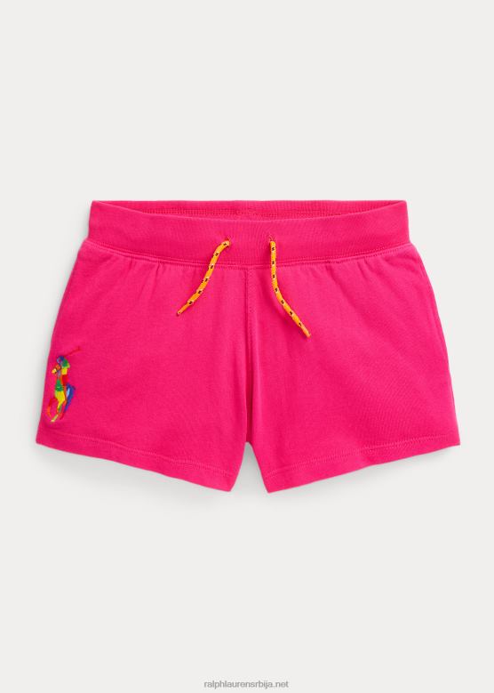 клинци Ralph Lauren велики пони спа фротир кратки V2V447100 акцент розе