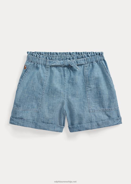 клинци Ralph Lauren памук шамбре камп кратко V2V447105 индиго