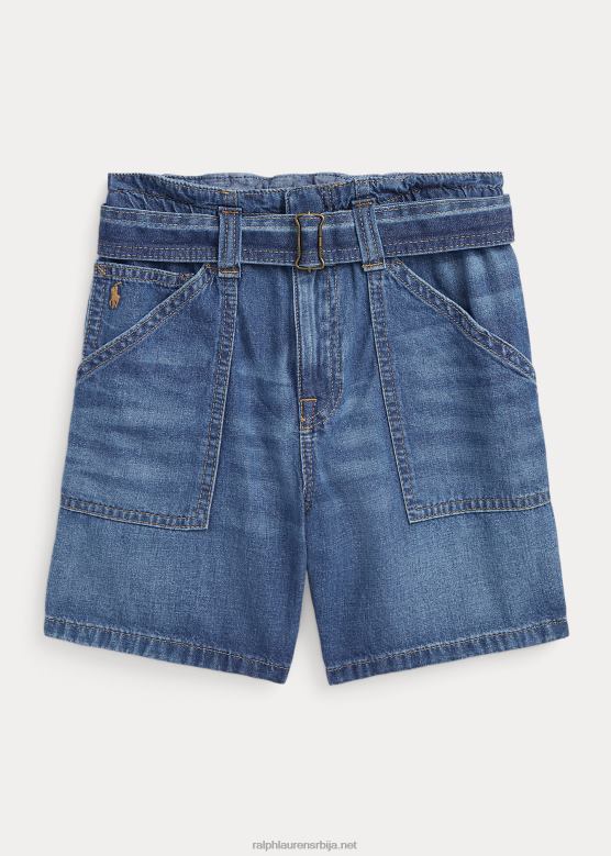 клинци Ralph Lauren деним папирна кеса кратка V2V447120 монтецито прање