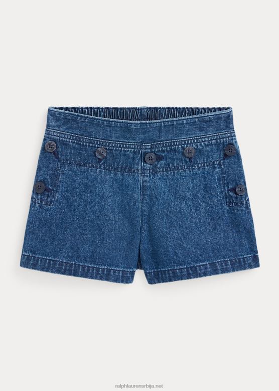 клинци Ralph Lauren памучни деним кратки V2V447123 олвера васх