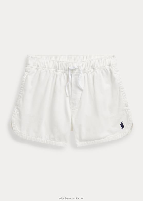 клинци Ralph Lauren памучни кепер кратки V2V447141 палуба бела