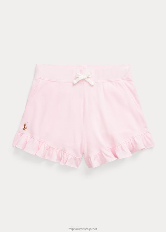 клинци Ralph Lauren наборана памучна мрежа кратка V2V447181 кармел розе