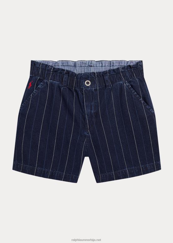 клинци Ralph Lauren пругаста памучна кепер папирна врећа кратка V2V447622 белаја прање