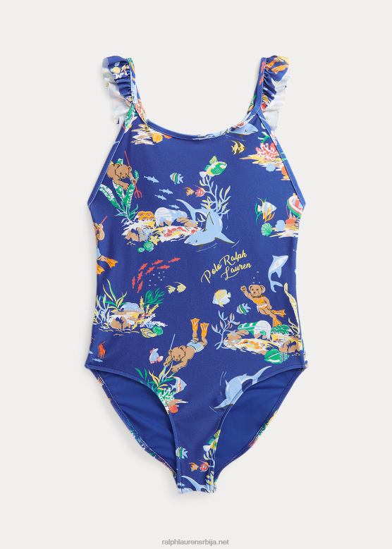 клинци Ralph Lauren поло беар растезљиви једноделни купаћи костим V2V447110 лиге испод