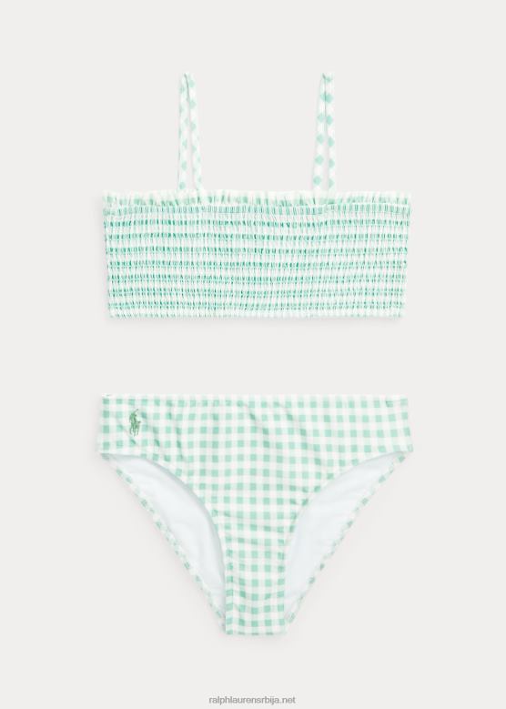 клинци Ralph Lauren дводелни купаћи костим са воланима V2V447333 избледела мента