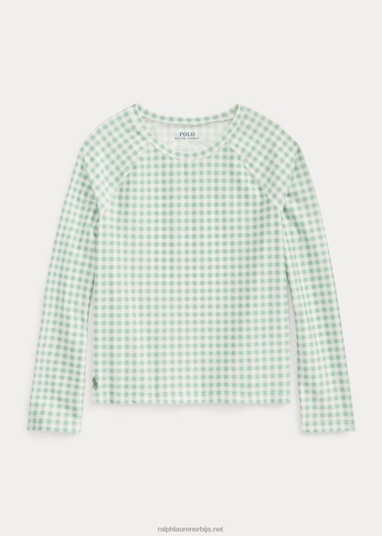 клинци Ralph Lauren гингхам осип гуард V2V447334 избледела мента