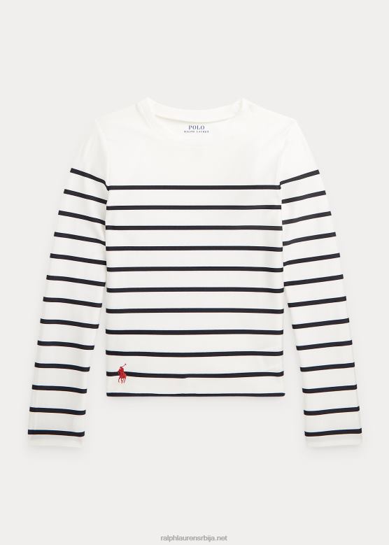 клинци Ralph Lauren пругасти штитник од осипа V2V447340 прање палубе бела/плава