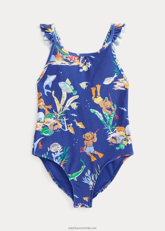 клинци Ralph Lauren поло беар растезљиви једноделни купаћи костим V2V449943 лиге испод