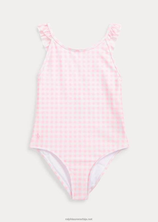 клинци Ralph Lauren једноделни купаћи костим са воланима V2V449970 кармел розе