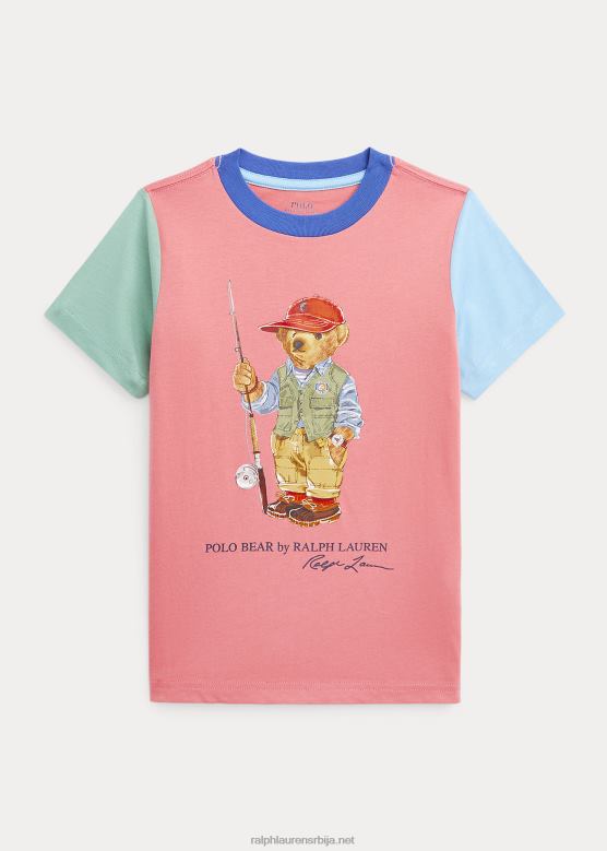 клинци Ralph Lauren памучна мајица поло беар у боји V2V445734 пустињска ружа мулти