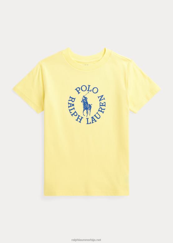клинци Ralph Lauren Биг пони лого памучна мајица од џерсија V2V445741 бристол иеллов