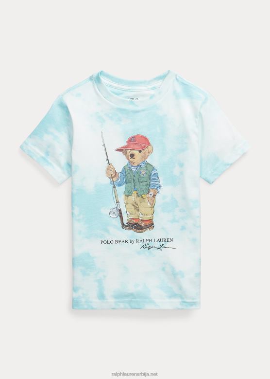 клинци Ralph Lauren памучна мајица са штампом поло медведа V2V445747 исланд акуа