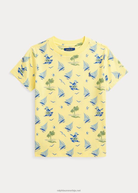 клинци Ralph Lauren мајица од памучног дреса поло медведа V2V445753 бристол иеллов