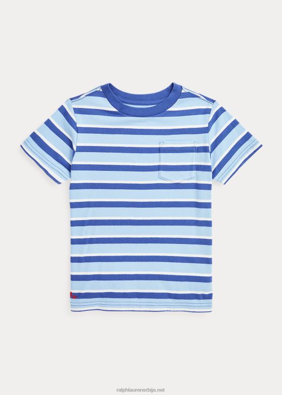 клинци Ralph Lauren мајица са џепом од памучног дреса на пруге V2V445758 краљевска морнарица мулти