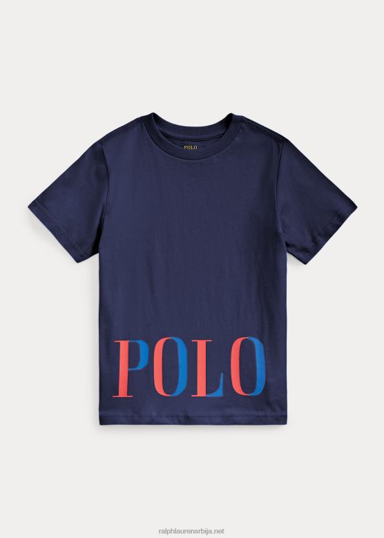 клинци Ralph Lauren мајица од памучног дреса са логотипом V2V445767 невпорт морнарица